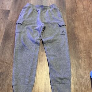 Jordan Kids Light Gray Cargo Joggers